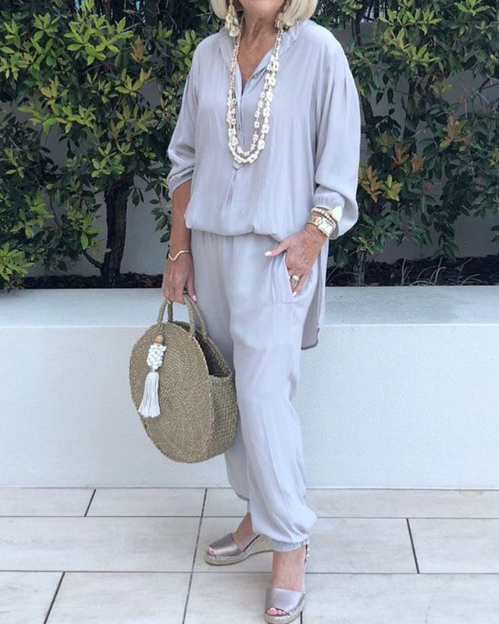Shirt and Trousers Two-Piece Suit