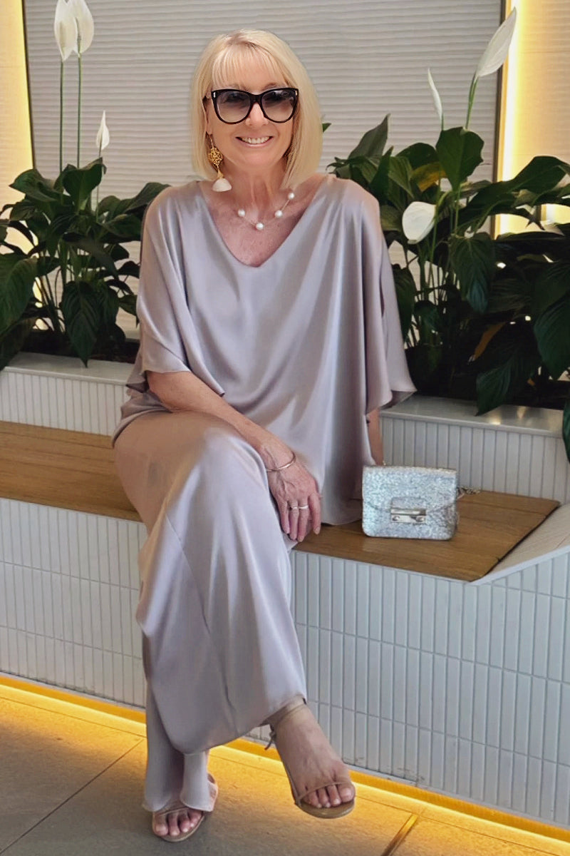 Double Layer Tunic Pantsuit