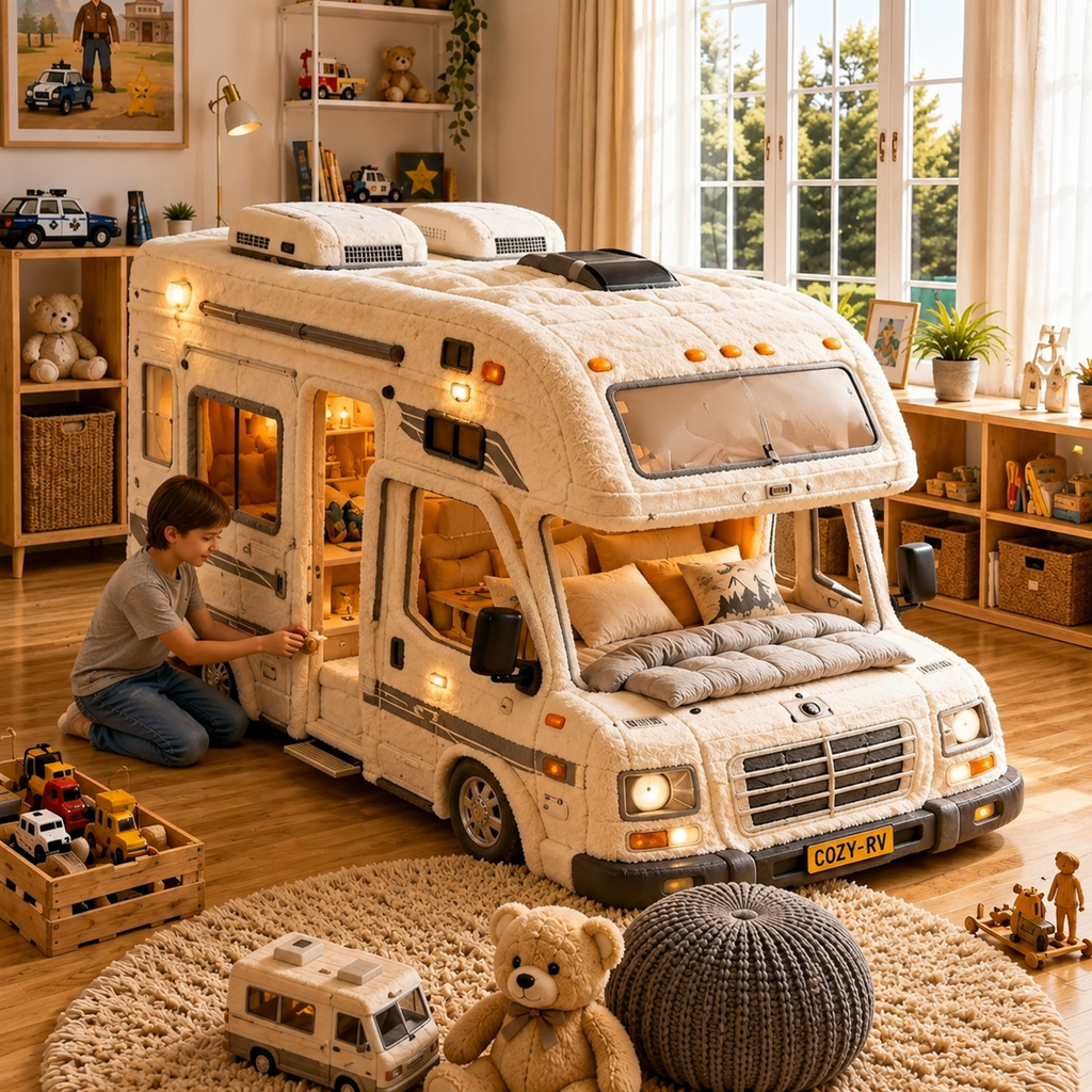 Kids RV Camper Floor Bed