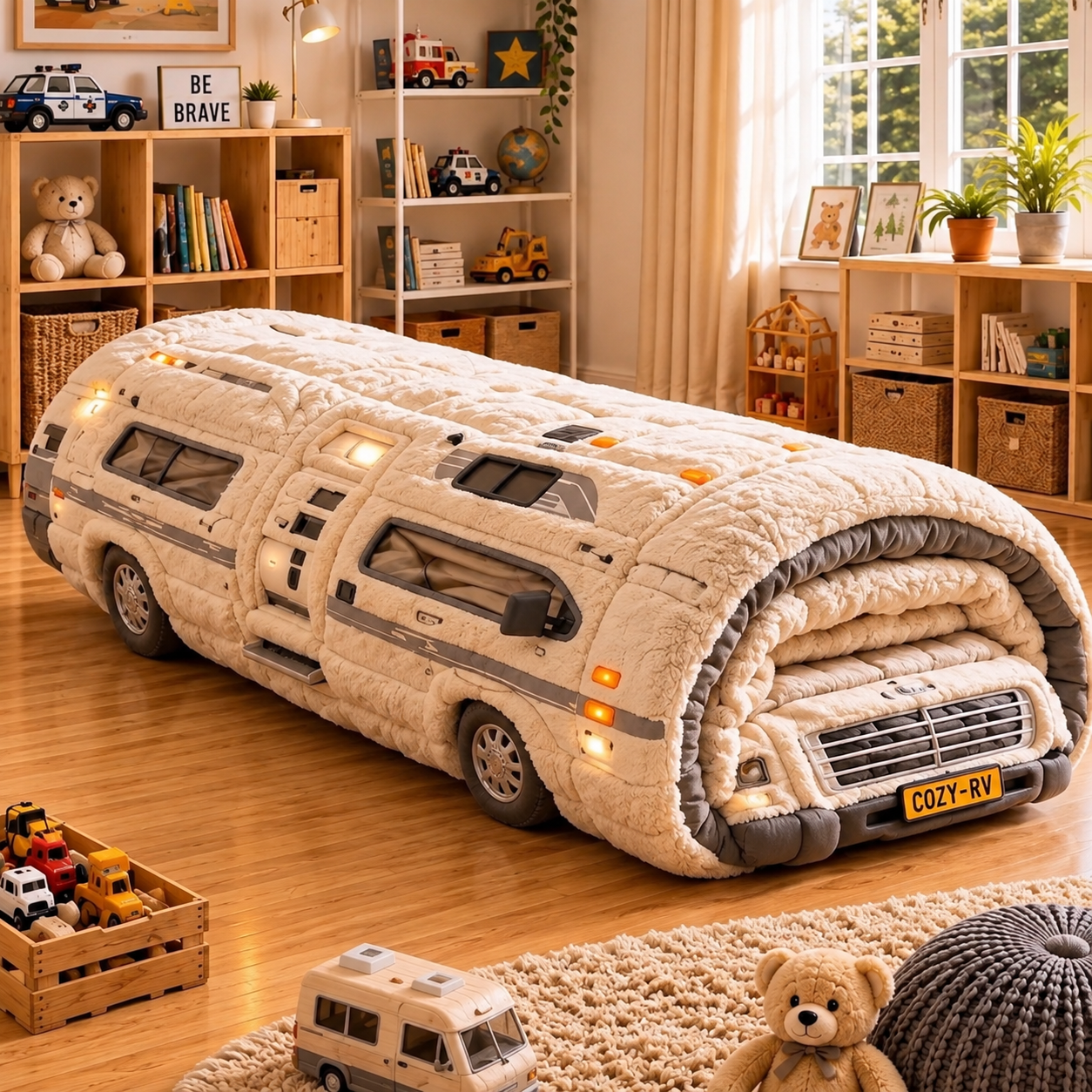 Kids RV Camper Floor Bed