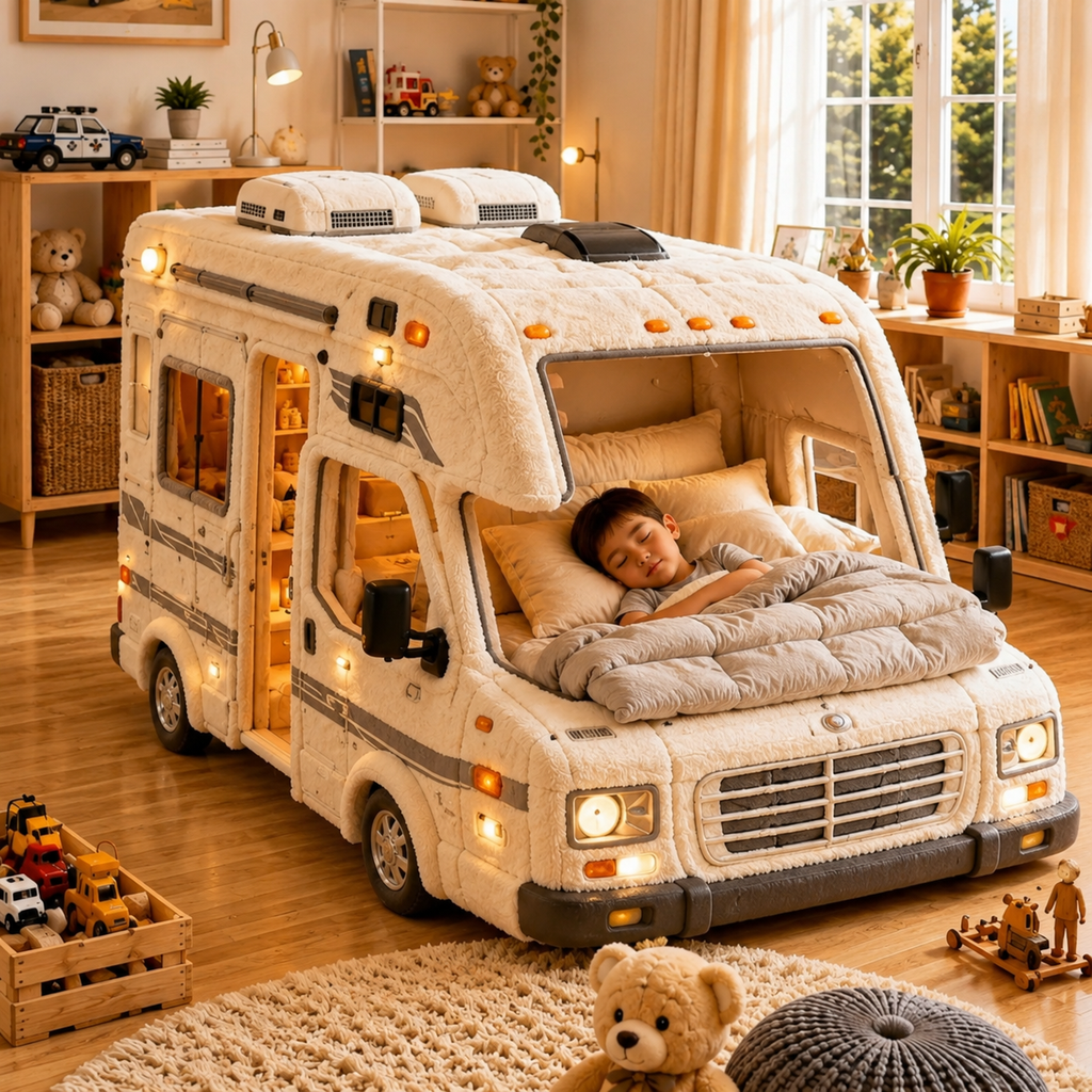 Kids RV Camper Floor Bed